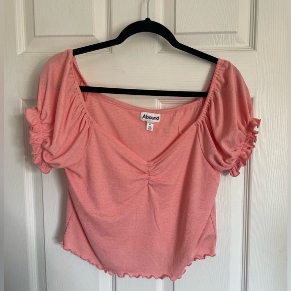 Abound pink short sleeve crop top - Picture 2 of 5